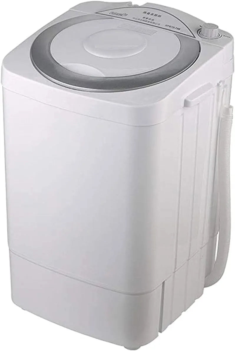ORZSSJ, Vaskemaskiner, Bærbar vaskemaskine, 220 V, 7 kg total kapacitet, enkelt badekar, vask og, Blå / brun / sølv, 7 kg