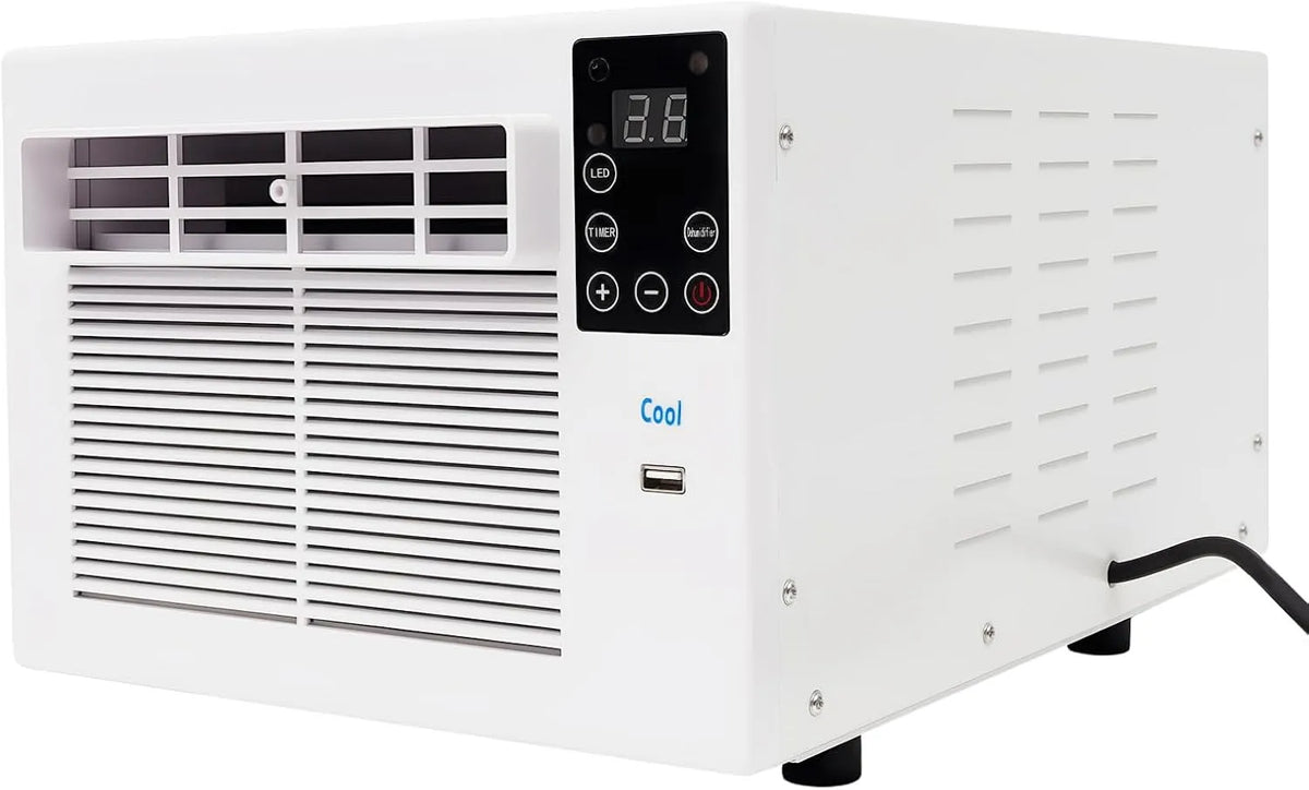 GIDRLL, Fordampningskølere, Mini Air Conditioning Mobile Air Cooler med fjernbetjening, Hvid, 34 × 11, 14 × 8, 07 inch, 50 dB