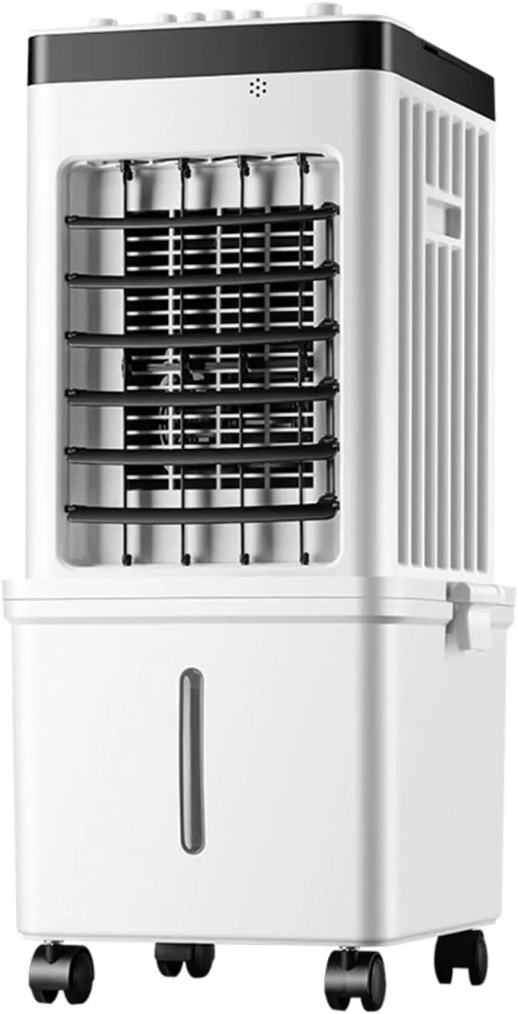 Generisch 7.5H, Mobile klimaanlæg, 15L Bærbar aircondition - Mobile luftfugtighedsventilator med 15 L vandtank, 3, Hvid, 15L