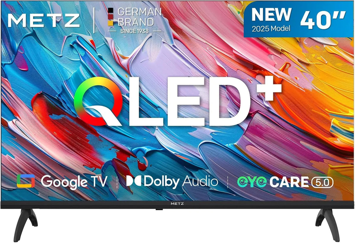METZ MQF7000Z, TV'er, 40- tommer QLED TV 2025 model, Sort, QLED
