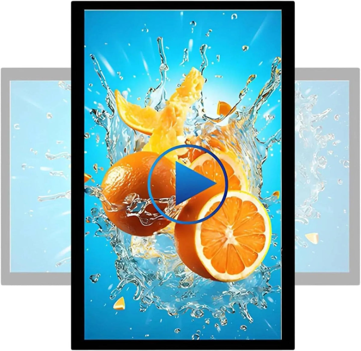 Generisch, Memoboards, Digital skiltning skærm til udendørs brug, vægmontering, kommercielle, Sort, 65 v, 47, 0 cm, 54, 6 cm, 59, 9 cm