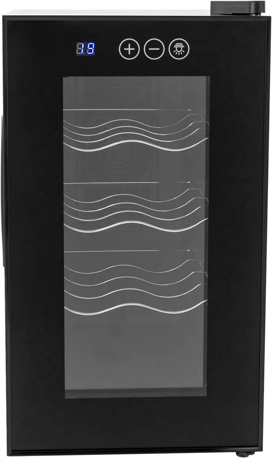 ACNAO, Vinkøleskabe, Vinkælder til 8 flasker, Privat Reserve vinkælder, vin køler vin køleskab, 23 l, Sort, 55 W, 110V, 60 Hz