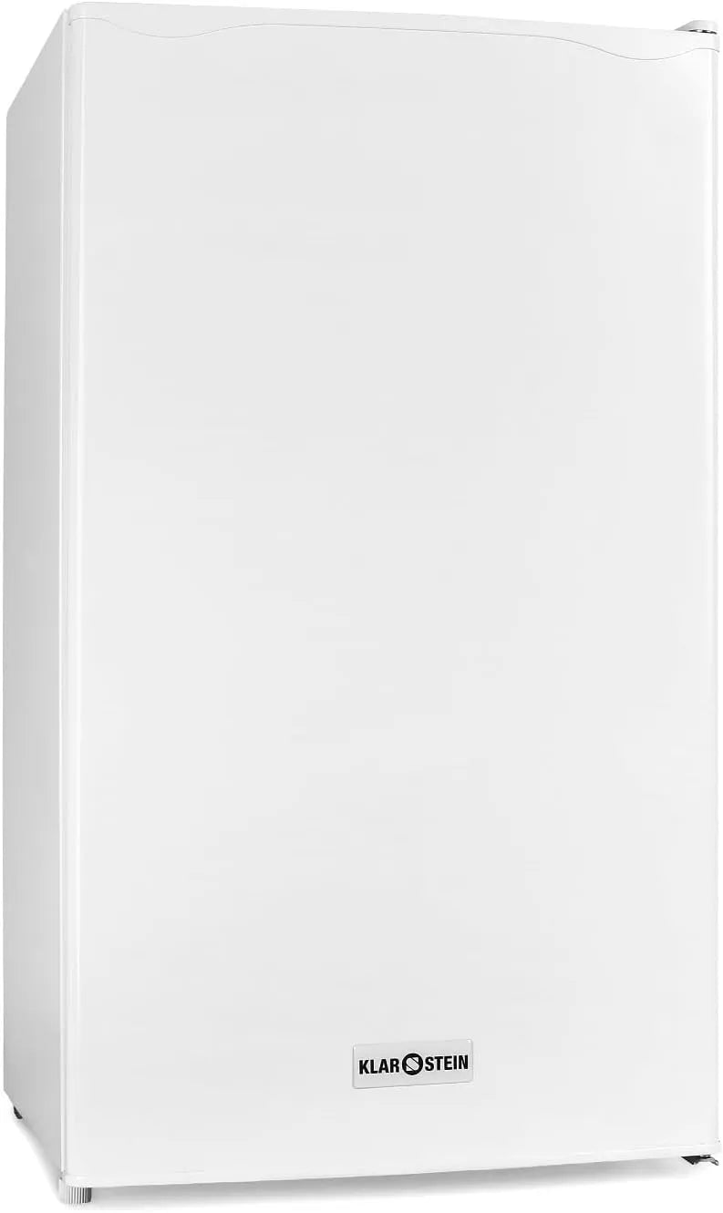Klarstein 90L1-WH 90L1, Køle-/fryseskabe, Clearstein - WH - køleskab, stand- up køleskab, 90 L, 2 x hylde indsats, skuffe, Hvid, 109 kW