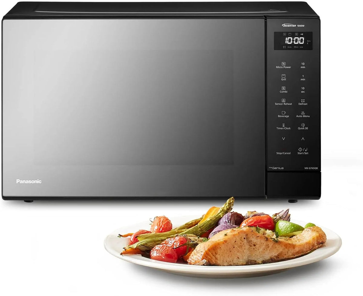 Panasonic NN-GT65QBEPG, Mikrobølgeovne med grill, NN- 31L Combi mikroovn med grill funktion, 23 Automatiske programmer, 1000 W, Sort