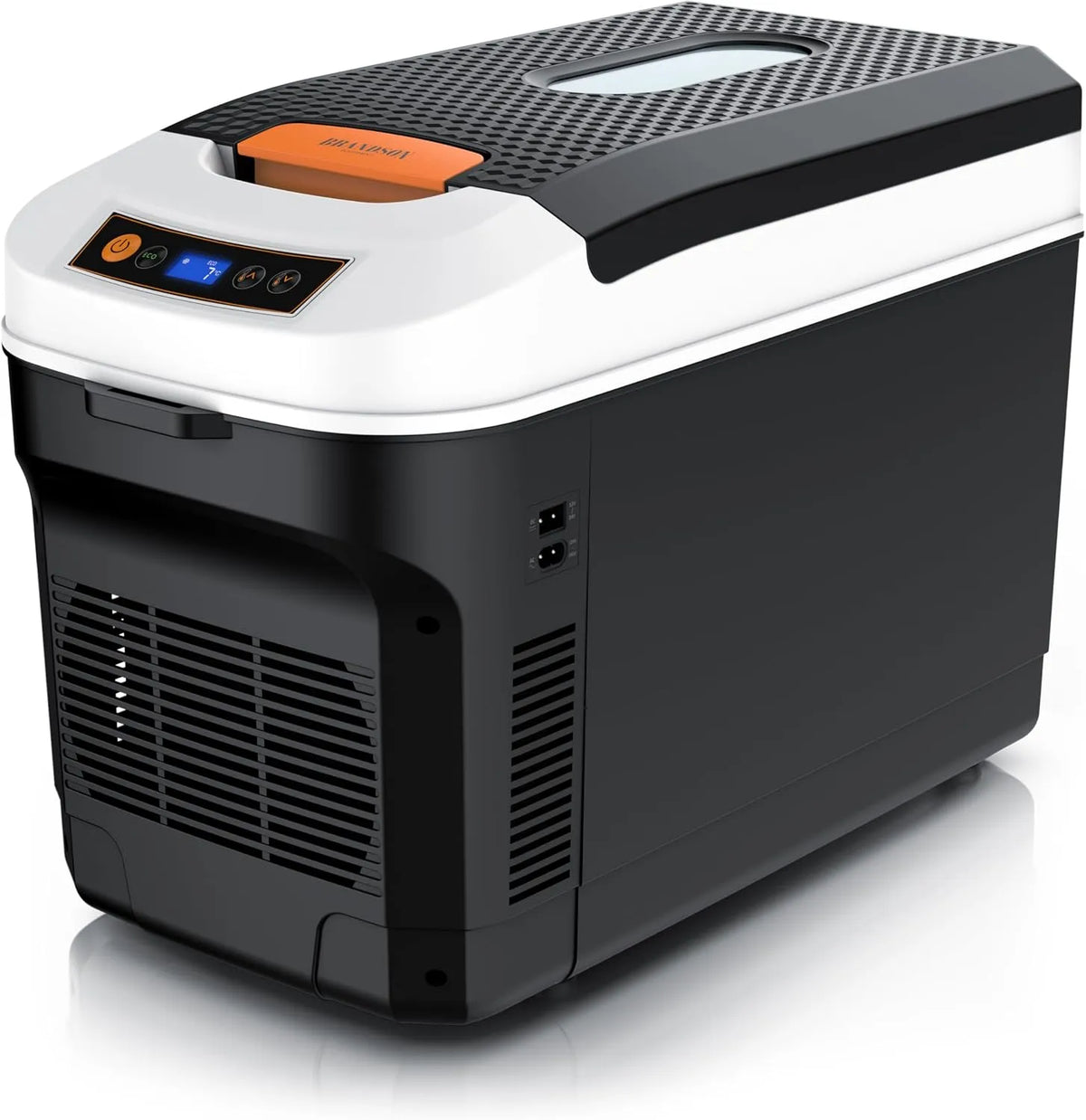 Brandson, Køleskabe, Elektrisk køleboks 21L - 230 V elnetspænding og 12 V spænding om bord på biler, Sort, 21L, 230 V, 12 V, 24 V