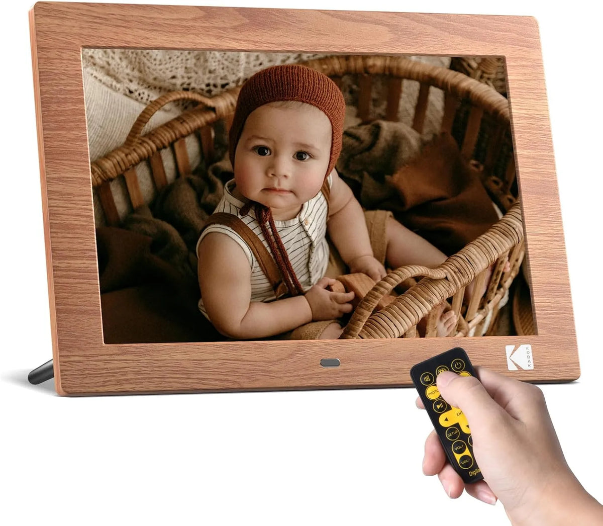 KODAK, Digitale billedrammer, Digital billedramme No Wlan, 10 tommer 1280 800 IPS Ingen touchscreen, Sort, 1280x800, 128G, 3, 5 mm, 10 inch