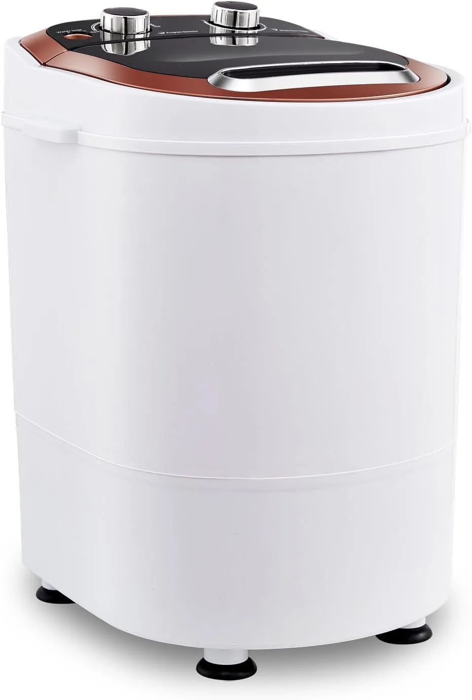 TUKAILAI, Mobile vaskemaskiner, Mini vaskemaskine, camping vaskemaskine til 3 kg vasketøj, 2 i 1 rejse, Hvid, 3 kg, 53cm, 60db