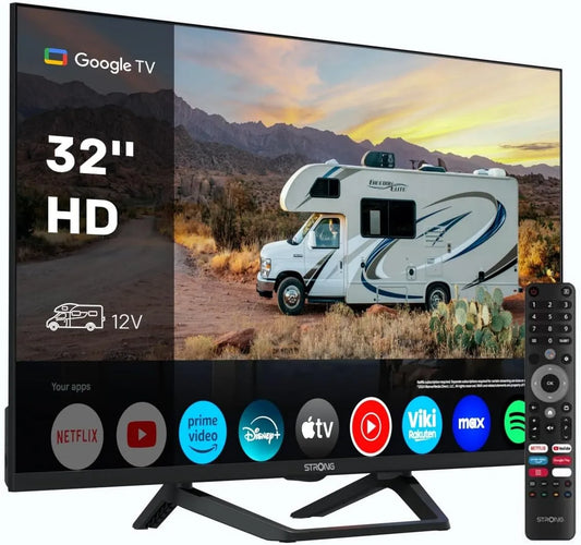 STRONG SRT32HG4723C, Bærbare TV'er, Stærk 32 'HD-TV, Sort, 32 ', 12V, 1366x768, 8W