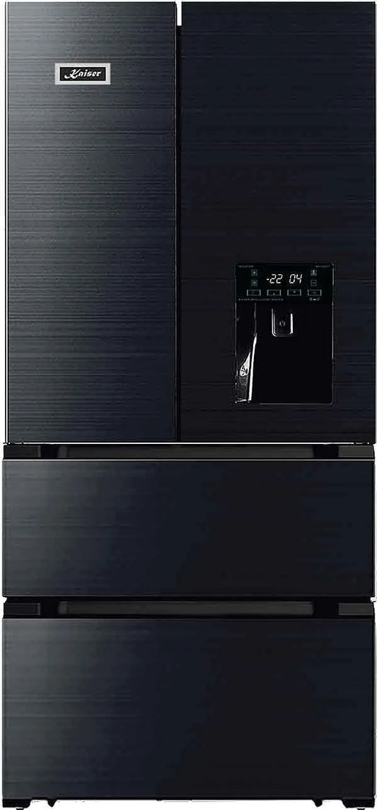 Kaiser, Køle-/fryseskabe, Side- køleskab KS 80420 RS Schwarz + IceBox, Sort, 183 cm, 83, 6 cm, 506 l, 0 × 83