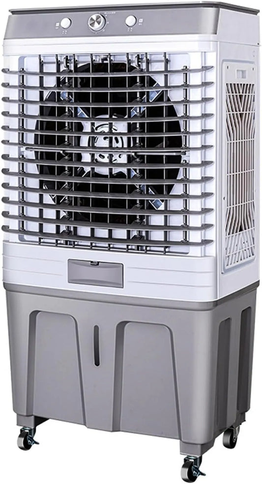 Generisch, Mobile klimaanlæg, Fordampningsluftkøler 26000 CFM, 15 gallons vandtank, 120 ° oscillation, 3, Hvid, 15 g, 120 g, 200W, 60 l