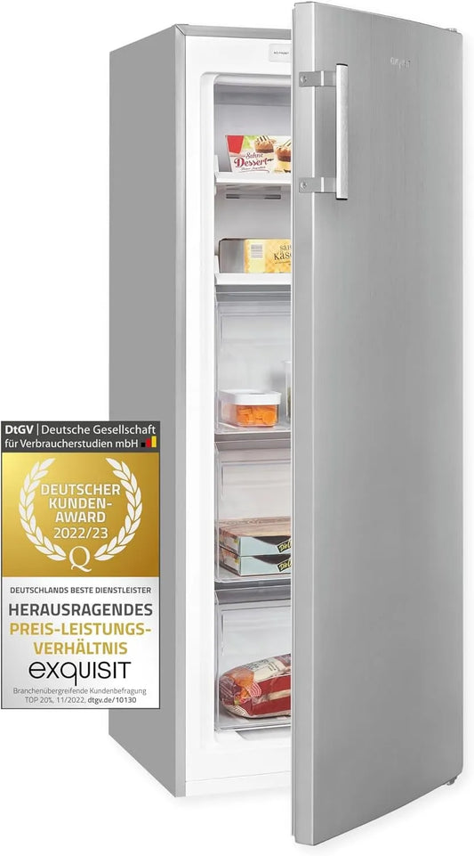 Exquisit GS231-NF-H-040C GS231, Fryseskabe, Udsøgt - NF- H- 040C fryser NoFrost 161 L Inox, Sølv, 161 L