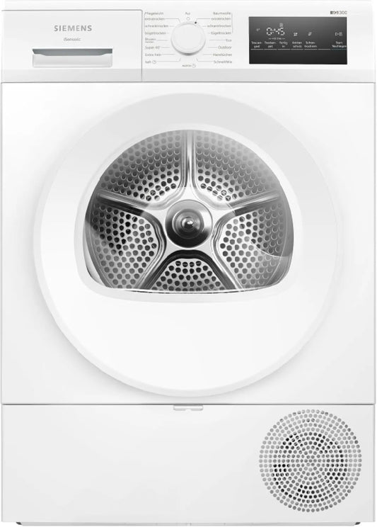 Siemens iQ300 WT45HVA4, Varmepumpetørretumblere, varmepumpe tørretumbler 8 kg autoDry, Sort, 300 v, 8 kg, 4 v, 1 kg