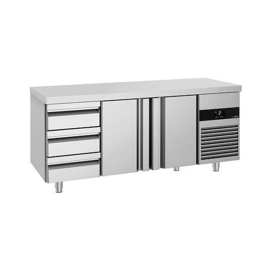 GGM Gastro, Køle-/fryseskabe, Sort, 1865x700x870 mm, 474 l, 60 mm, 375x526 mm
