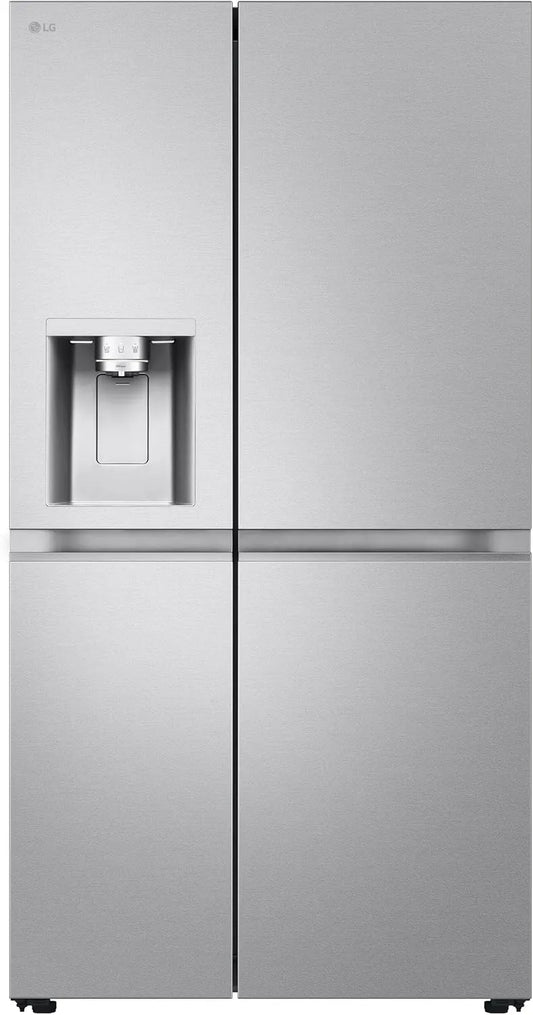 LG GSLE91MBAB, Køle-/fryseskabe, Side- by- Side Køleskab med Fryser (623 L, Energy Class B) med is og vand, Sølv, 623 L