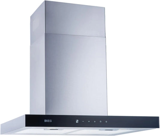 NEG 3660WH2, Væghængte emhætter, område hætte 3660WH2 væghætte 60 cm rustfrit stål, Sølv, 3660W, 2 v, 60 cm, 67 dB
