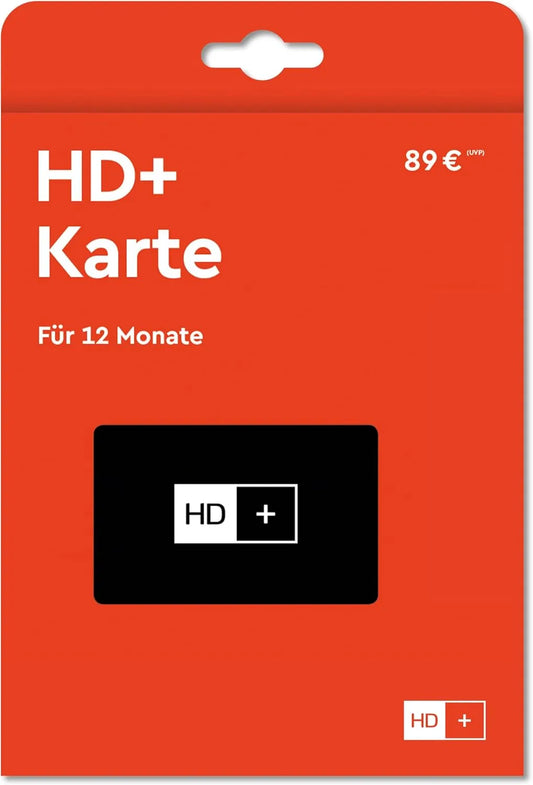 HD +, CI-moduler, HD- Plus kort 12 måneder, Sort