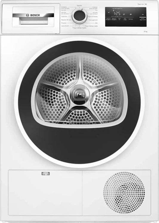 Bosch WTH85208II, Varmepumpetørretumblere, Asciugabiancheria libera installazione, Sort, 8 kg, 8, 0 kg, 65 dB, 145 cm