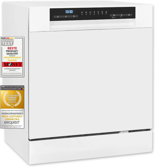 Exquisit GSP508-030D GSP508, Bordopvaskemaskiner, Udsøgt bordopvaskemaskine - 030D Weiss - opvaskemaskine 55 cm, Hvid, 55 cm, 8, 0 L, 49 dB