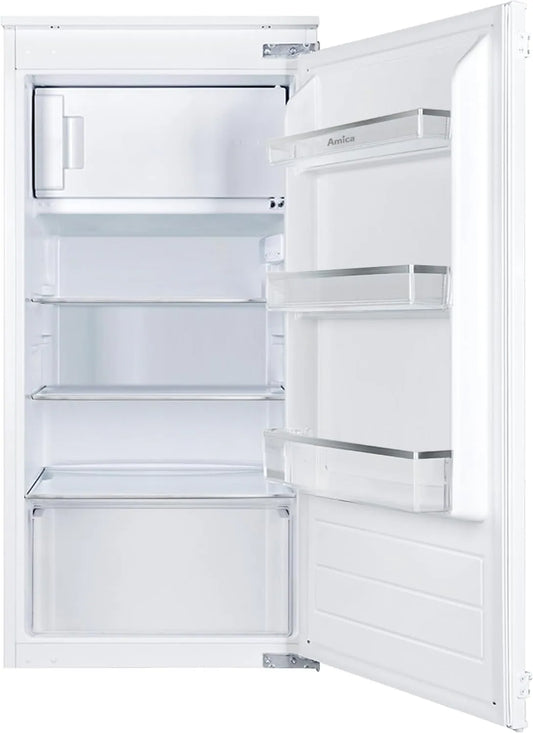 Amica, Køle-/fryseskabe, bygning i køleskab 140 L 102x54x54 cm EKSS 361 216, Hvid, 140 L, 102x54x54 cm