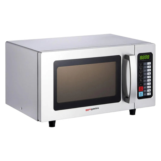 GGM Gastro, Solo-mikrobølgeovne, Mikrobølgeovn 25 l 1 kW, Sort / sølv, 25 l, 1 kW, 511 mm, 432 mm