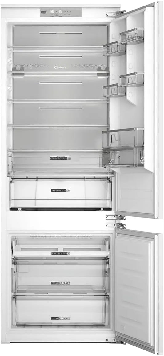 Bauknecht BNF70, Køle-/fryseskabe, 400 Køleskabe med køleskabe, fryser, Hvid, 194 cm, 394 l, 295 l, 99 l