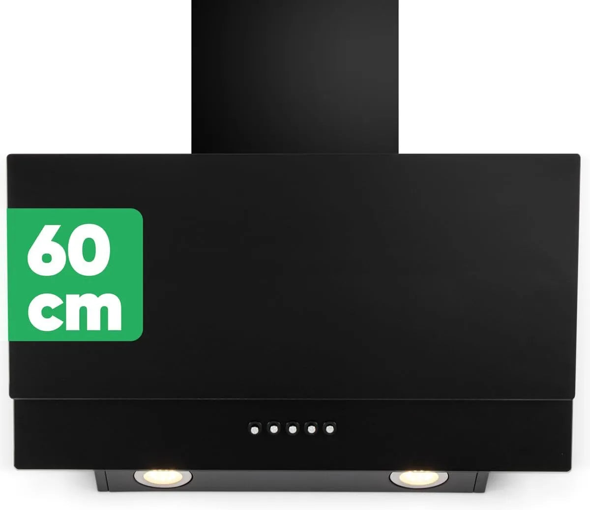 Bomann, Væghængte emhætter, s rækkevidde hætte 60cm, Sort / sølv, 60cm