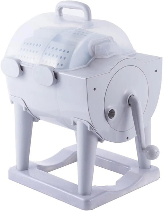 BOSUGE, Mobile vaskemaskiner, Mini- krumtapaksler dehydrator, bærbar manuel ikke-elektrisk lille semi, Hvid, 2 kg