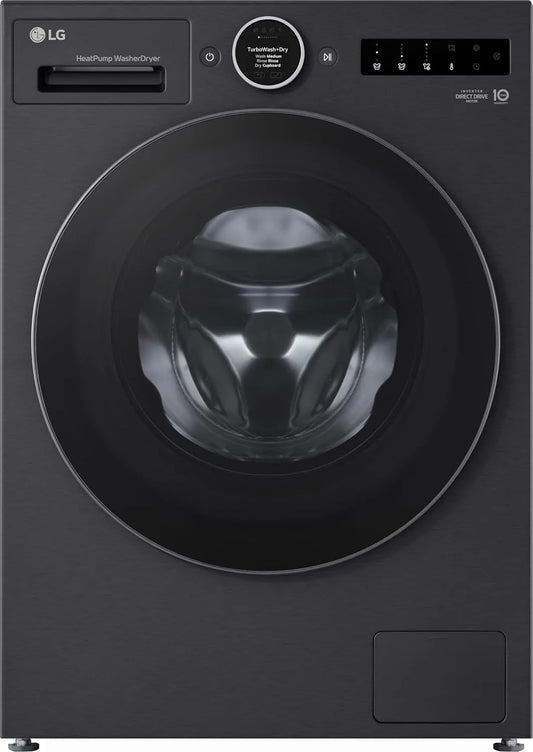 LG Waschen/6 HPWD116BA, Vaskemaskiner, Heat Pump Vaskedræber (11 kg vask / 6 kg tørring, energiklasse A-30% / A-10%, Sort, 6 L, 11 kg, 6 kg