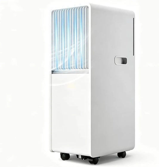 Generic 3-in-1, Mobile klimaanlæg, 14000 BTU Bærbar aircondition, køle 700 Sq Ft, Fjernbetjening, kølerventilator, Hvid, 14000 BTU, 10000 BTU