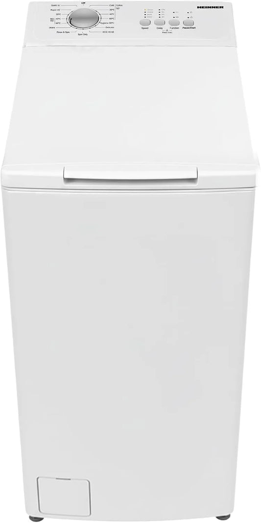 HEINNER HWM-TL7012C, Vaskemaskiner, ++ + + 7 kg top loader vaskemaskine, 1000 rpm, 15 programmer, energiklasse C, Hvid, 7 kg, 15 W