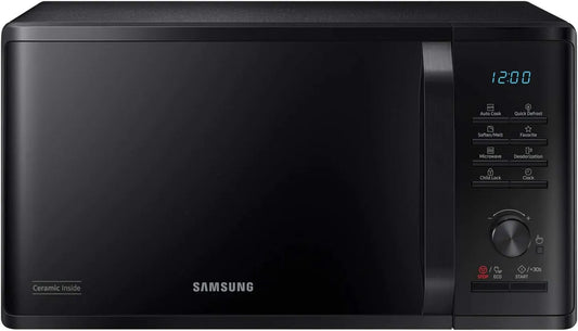 Samsung MS23K3515AK, Solo-mikrobølgeovne, Countertop Solo mikroovn (kun bordplade, mikroovn, 23 l, 800 W, roterende, Sort