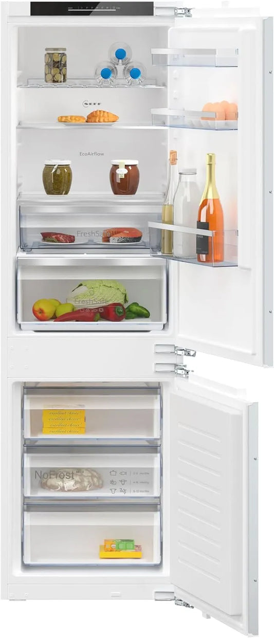 Neff KI7862FE0, Køle-/fryseskabe, N 50, køleskabe-fryser kombination, 177, 2 x 54, 1 cm, i alt: 260 L, køleskab 184, Hvid, 260 L