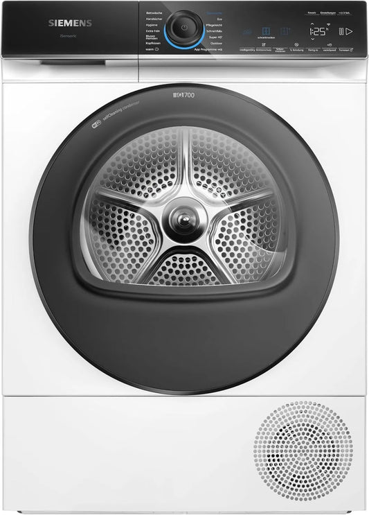 Siemens iQ700 WQ46B2D0AM, Varmepumpetørretumblere, Smarter varmepumpetørrer 9 kg selvrensende, Sort, 9 kg, 2 x 59, 8 x 61, 3 cm