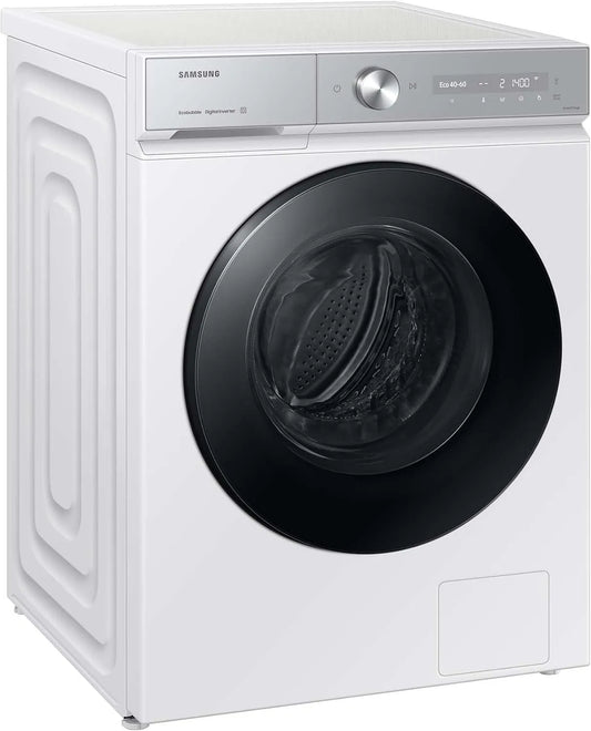 Samsung WW11DB8B95GHU2, Vaskemaskiner, Bespoke vaskemaskine, 11 kg, 1.400 rpm, Ekstra energibesparende, EEK: A (-40%), Hvid, 11DB, 95G