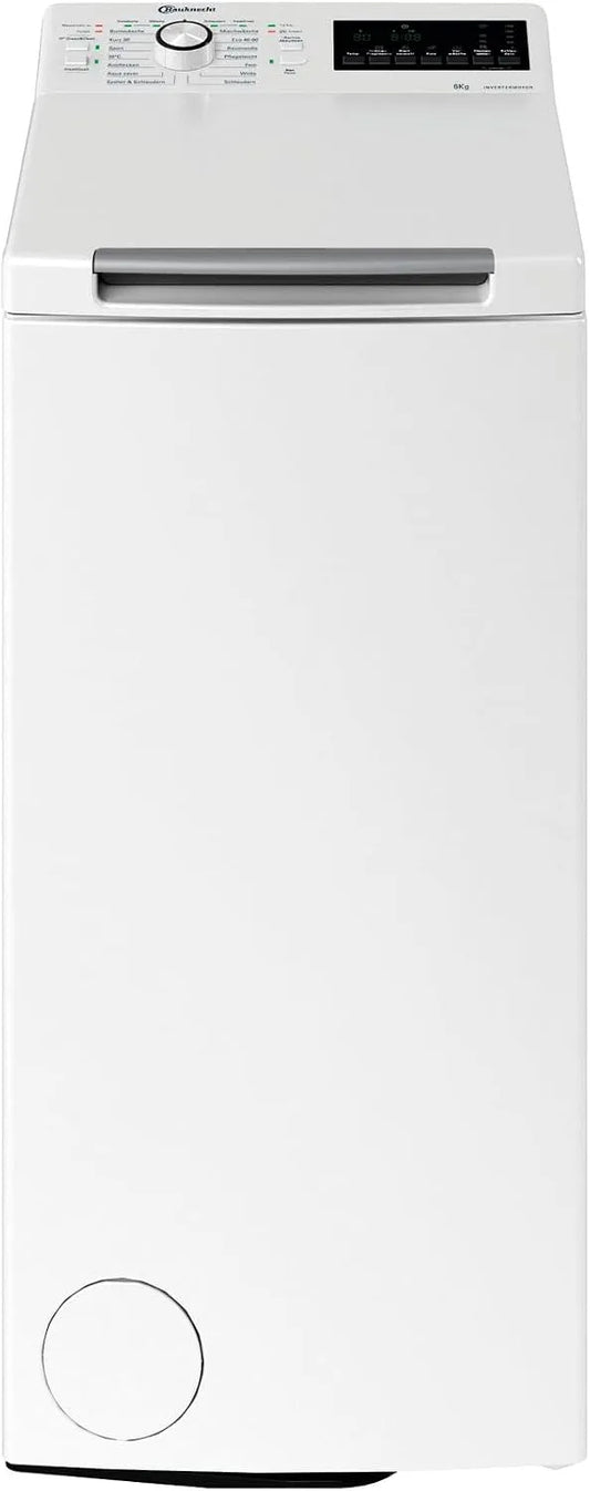 Bauknecht, Vaskemaskiner, WMT Eco Shield 626 A vaskemaskine, 6 kg, 1200 rpm, top loader, antipletters 20 °, Hvid, 90x40x60 cm